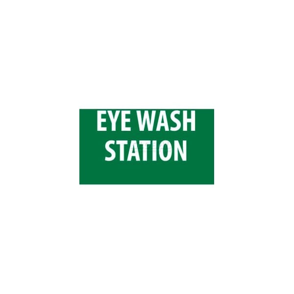 National Marker Co NMC Sign, Eye Wash Station, 7in X 10in, White/Green M441R - main